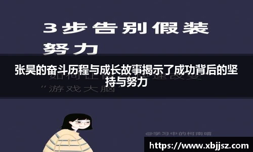 张昊的奋斗历程与成长故事揭示了成功背后的坚持与努力